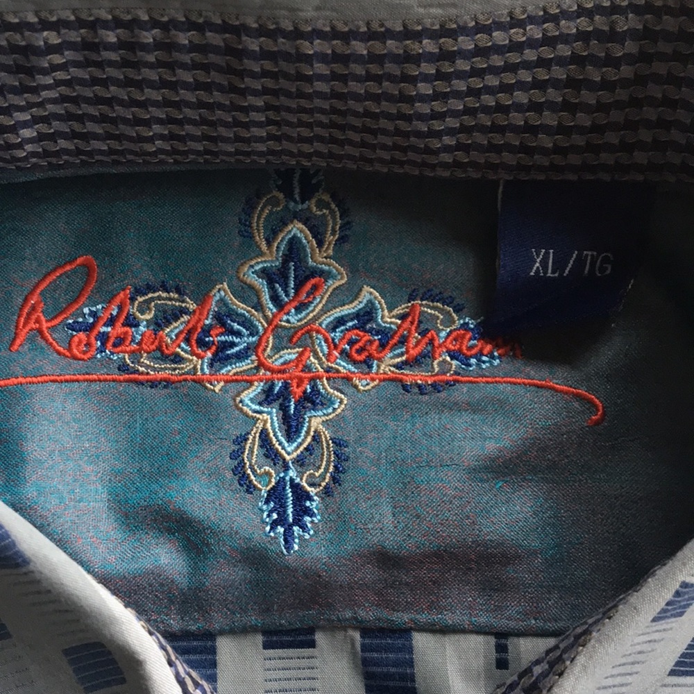 Robert Graham Patterned Button Down- Xl - image 3